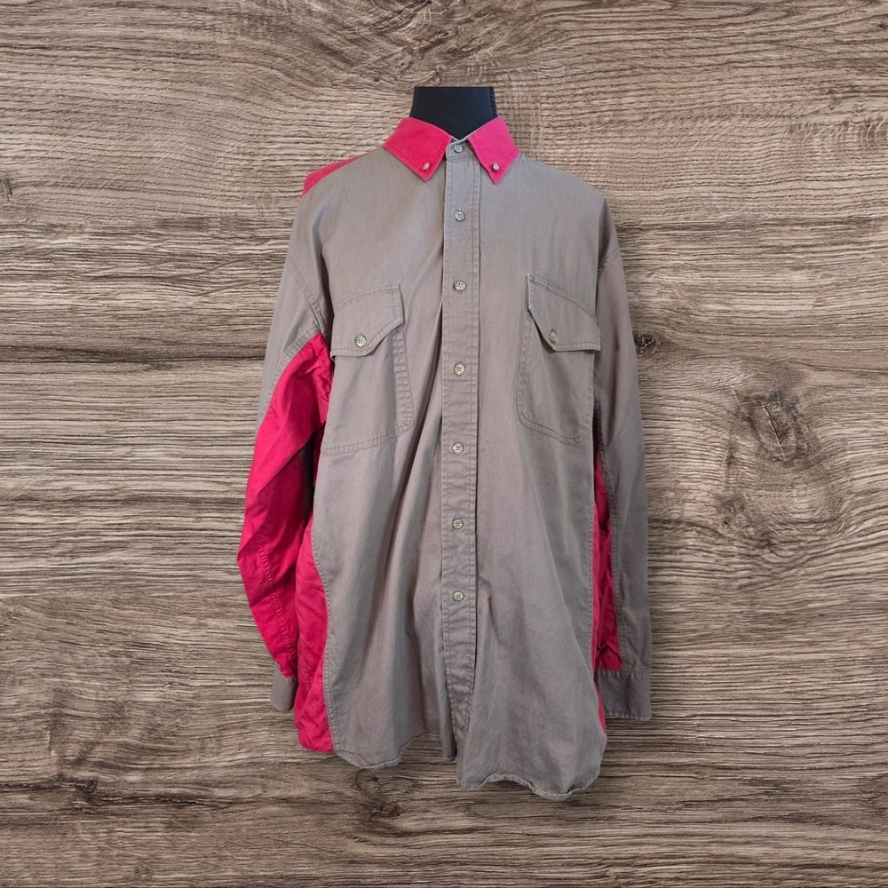 Cumberland Outfitter's Stylish Men's Button Down Shirt Size L